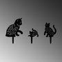 Aberto Design Fam 02 Objeto Decorativo de Metal Negro